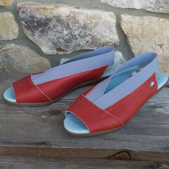 Cloud Footwear CALIBER Leather Sandal Slingback Size 8 - 8.5 Peep Toe co… - Picture 7 of 15